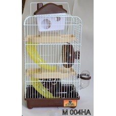 Клетка для хомяка "Шоколадная фабрика" с встр. домиком (3ур.) (22,5*17*42cm) 